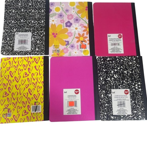 Jot Assorted Composition Notebooks Set Of 6 - Picture 2 of 2